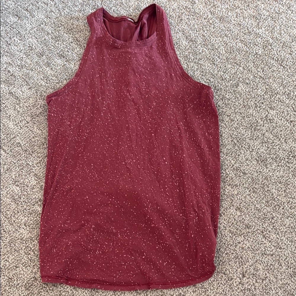 Lululemon Athletica Red Sleeveless Tank Top